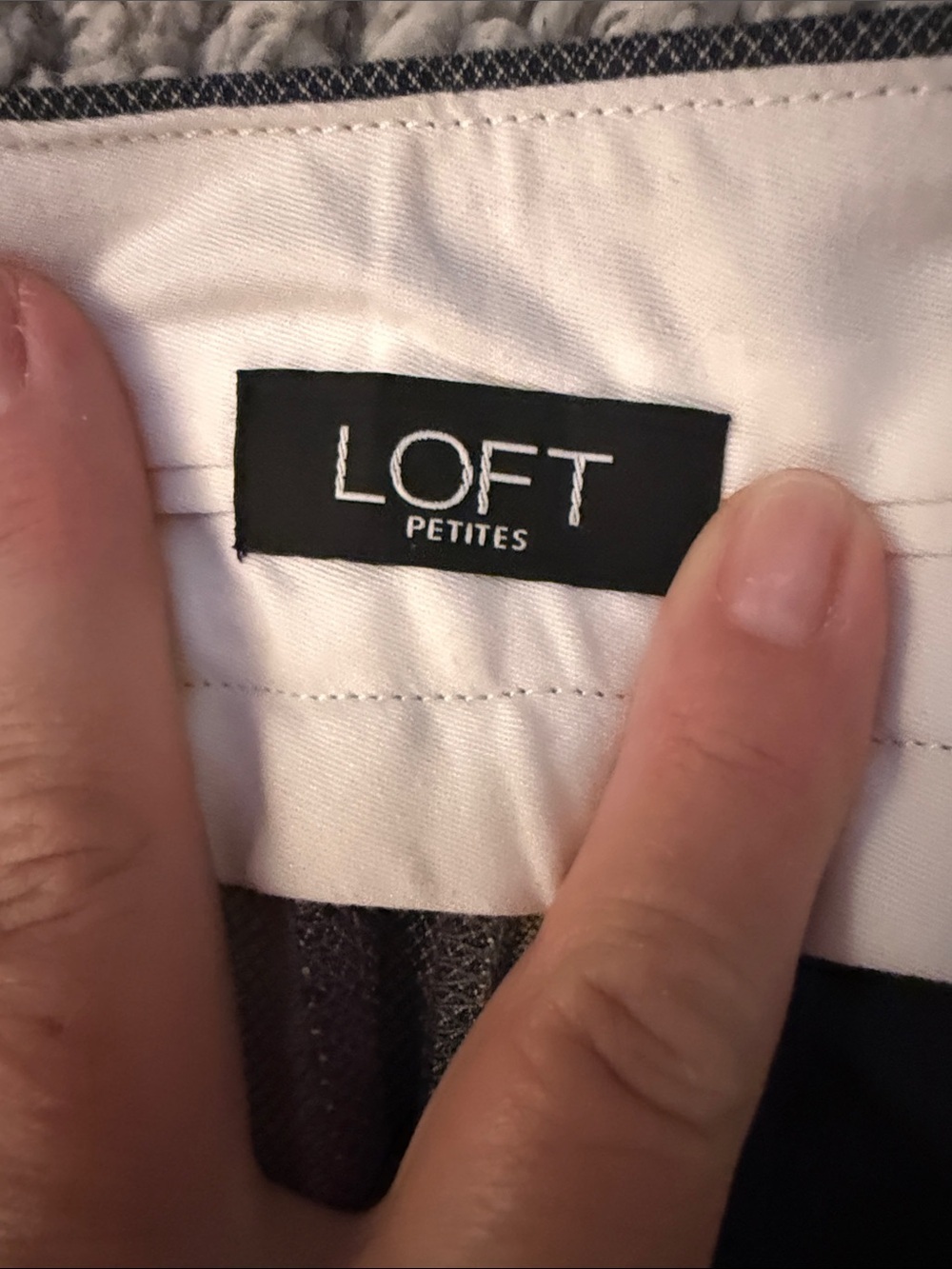 LOFT petite Marisa Grey Women's Dress ankle Pants business casual office casual - Picture 3 of 8